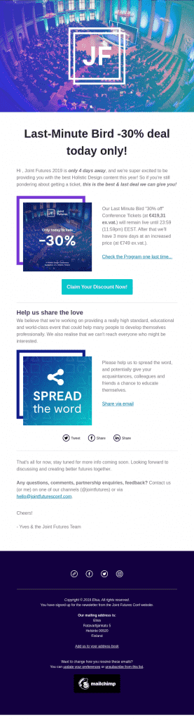 Confirmacion exclusiva